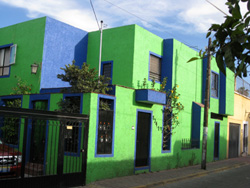 Green blue house