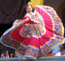 Folkloric dancer